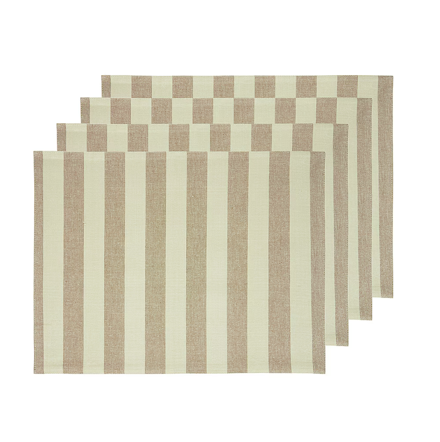 Essential Striped Set Of 4 Placemats