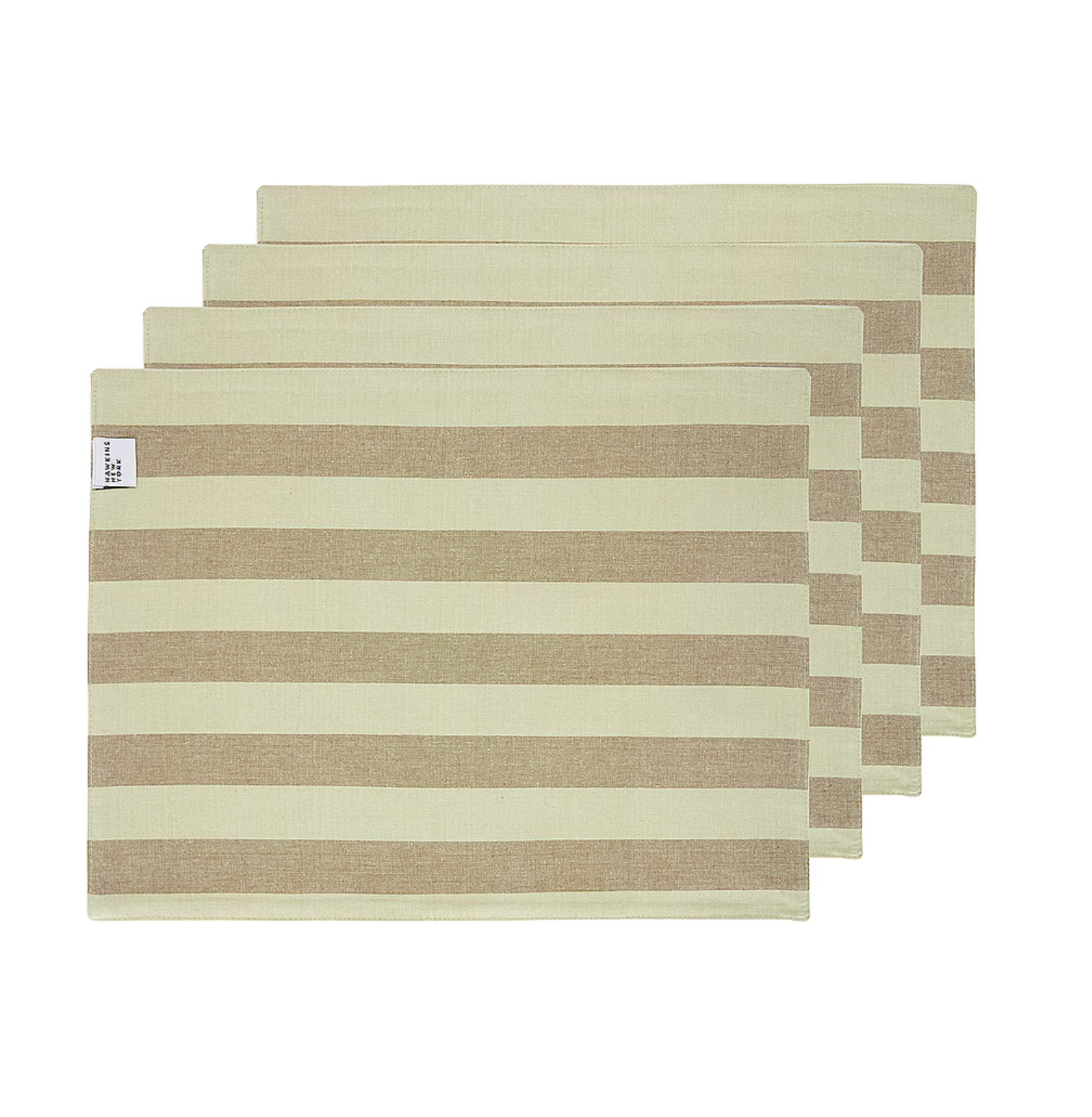 Essential Striped Set Of 4 Placemats